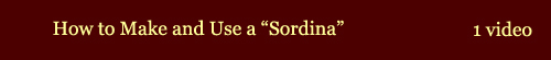 let sordina how to